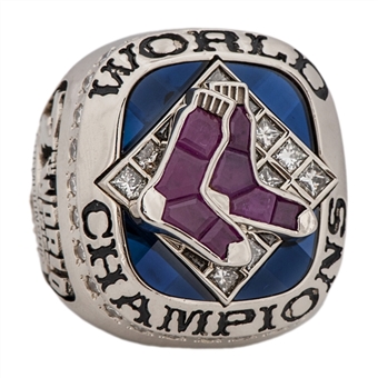 2007 Boston Red Sox World Series Champions 14K Gold & Diamond Ring